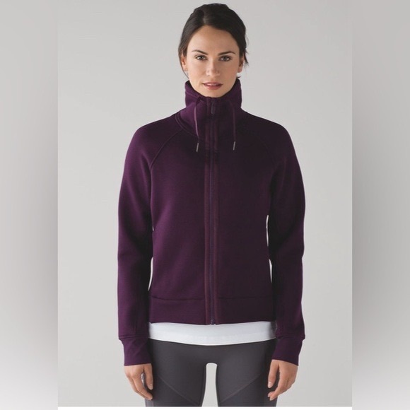 Lululemon Kick The Cold Jacket Darkest Magenta Athleisure Activewear Women’s 12 - Picture 5 of 13